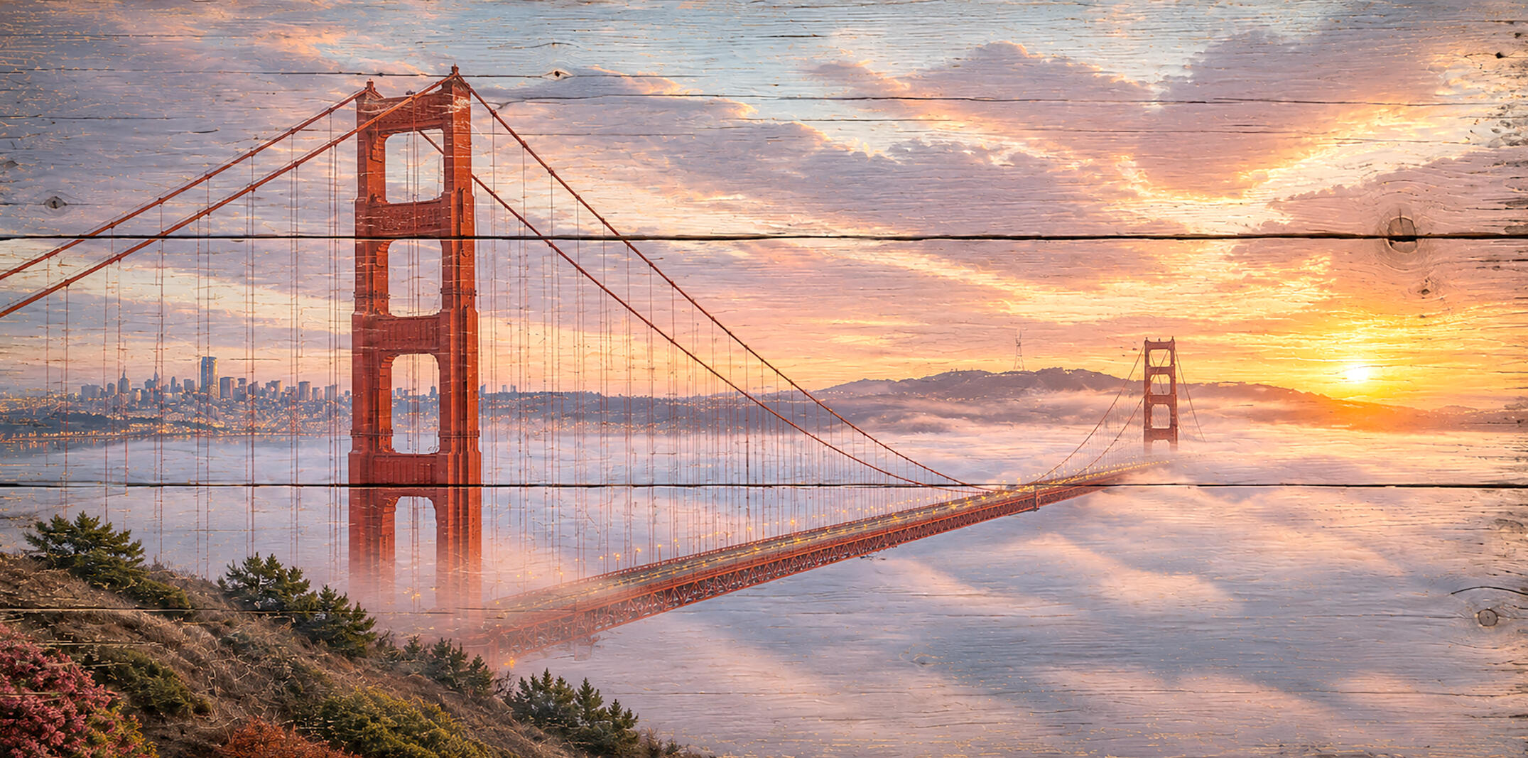 GoldenGate Bridge 15"x 30"